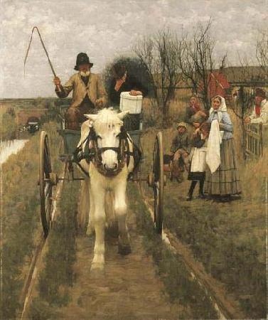 Henry Herbert La Thangue Leaving Home Sweden oil painting art